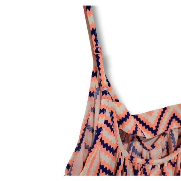 Pink Stitch Women’s Chevron Spaghetti Strap Maxi Dress size 4 - Picture 4 of 8